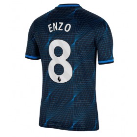 Chelsea Enzo Fernandez #8 Borta Kläder 2023-24 Kortärmad